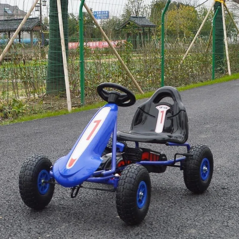 Children's metal pedal go-kart 9288BLU — photo 9