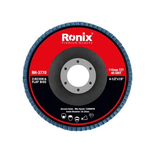 ცირკონის სახეხი დისკი ზუმფარა Ronix RH-3770, — ფოტო 1