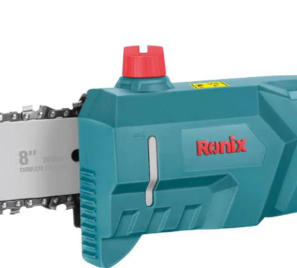 უსადენო ჯაჭვური ხერხი Ronix-8602 20v — ფოტო 5