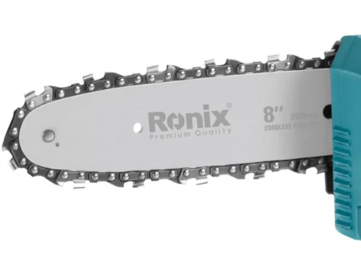 უსადენო ჯაჭვური ხერხი Ronix-8602 20v — ფოტო 3