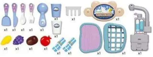 Children's Toy Kitchen Sink Set in Suitcase GH-688-106A — photo 5