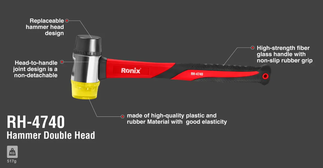 სამონტაჟო ჩაქუჩი Ronix Rh-474 — ფოტო 2