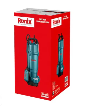 ჩასაძირი თუჯის წყლის ტუმბო RONIX RH-4032 1 HP — ფოტო 2