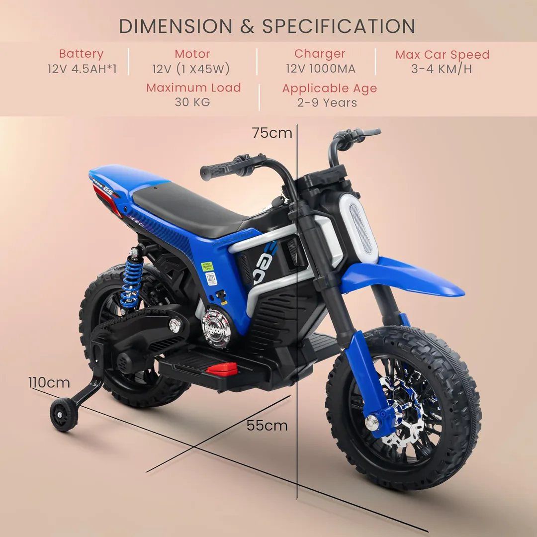 Children's Electric Motorcycle M5918-BLU — photo 7