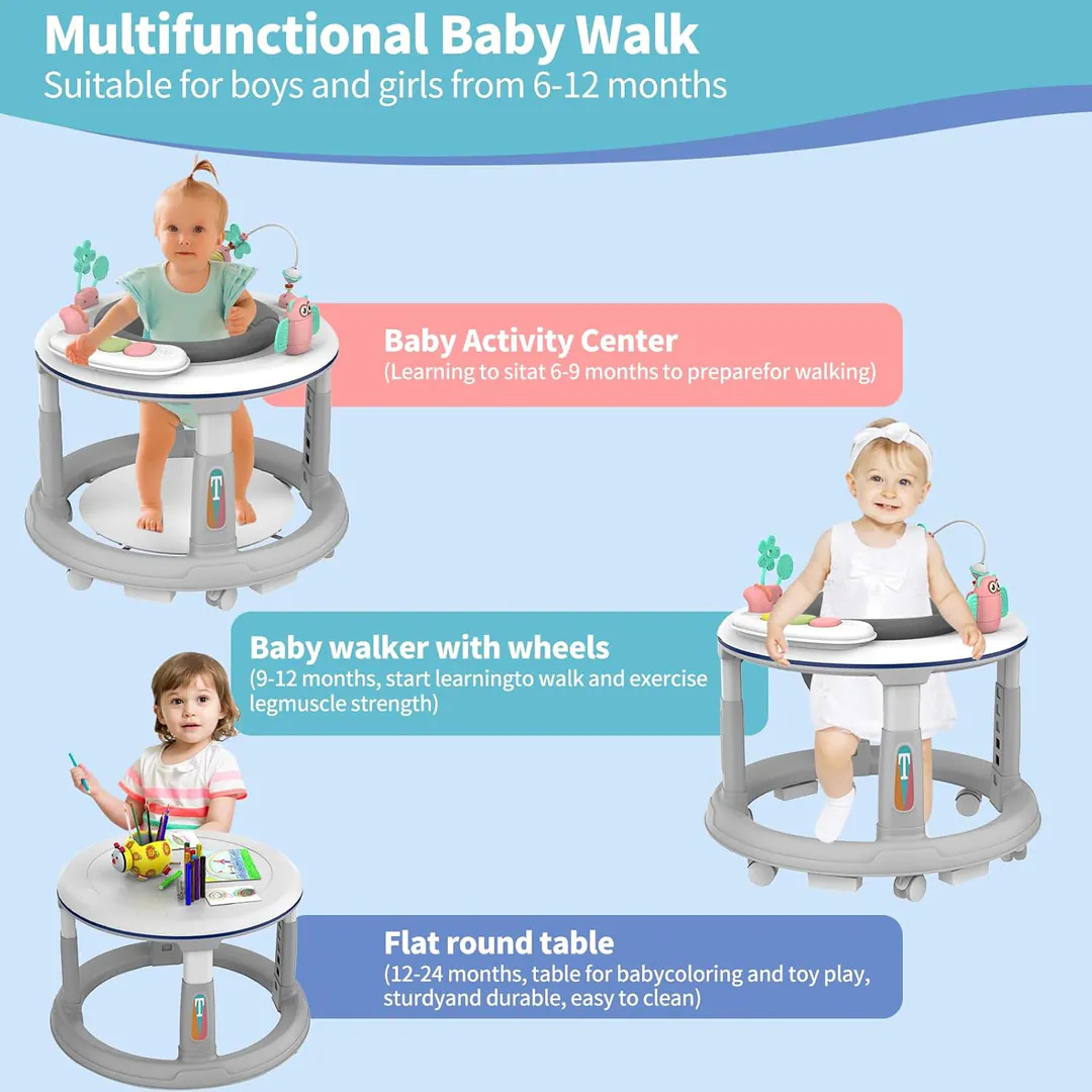 Baby Walker with 360-Degree Rotating Seat — photo 8