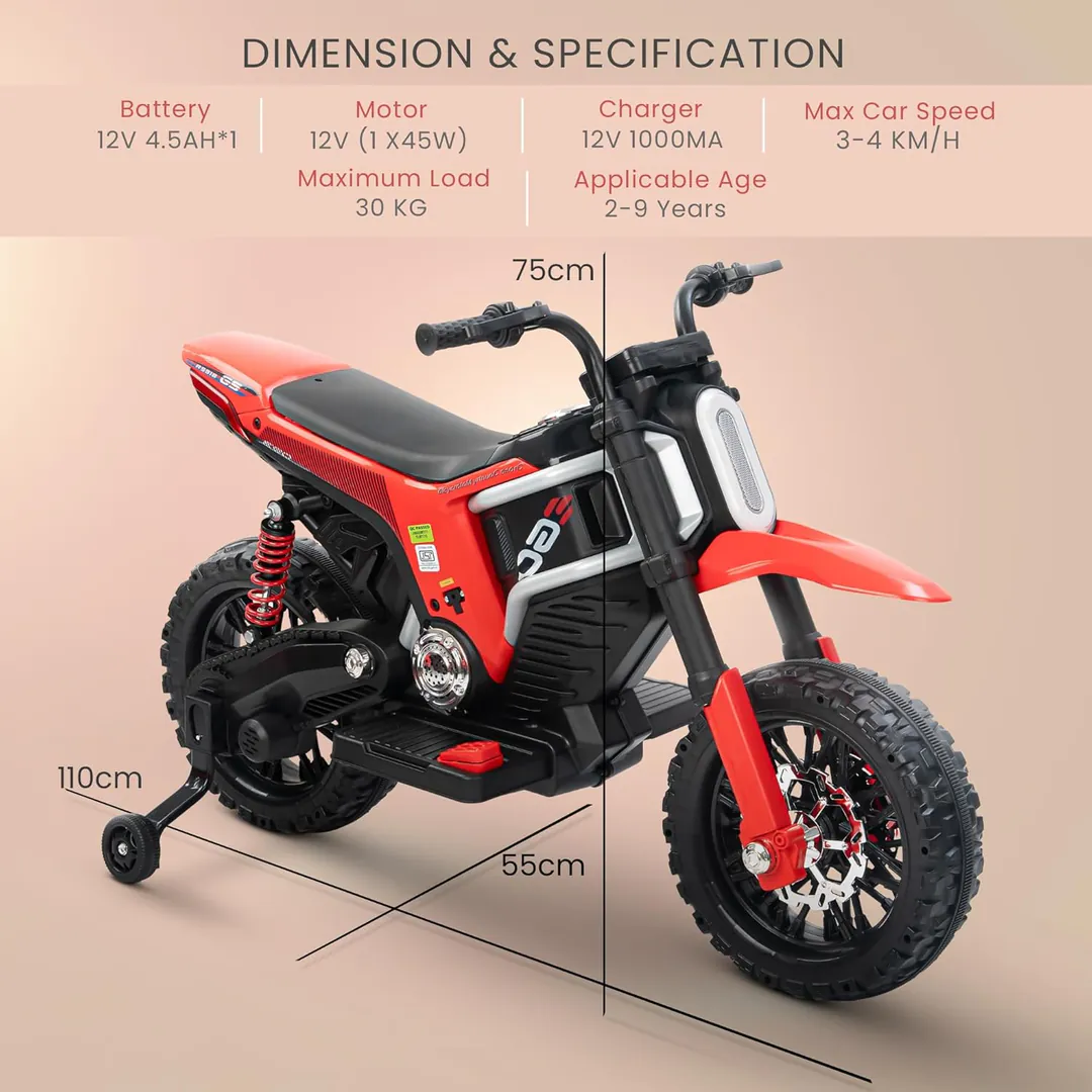 Children's Electric Motorcycle M5918-RED — photo 5