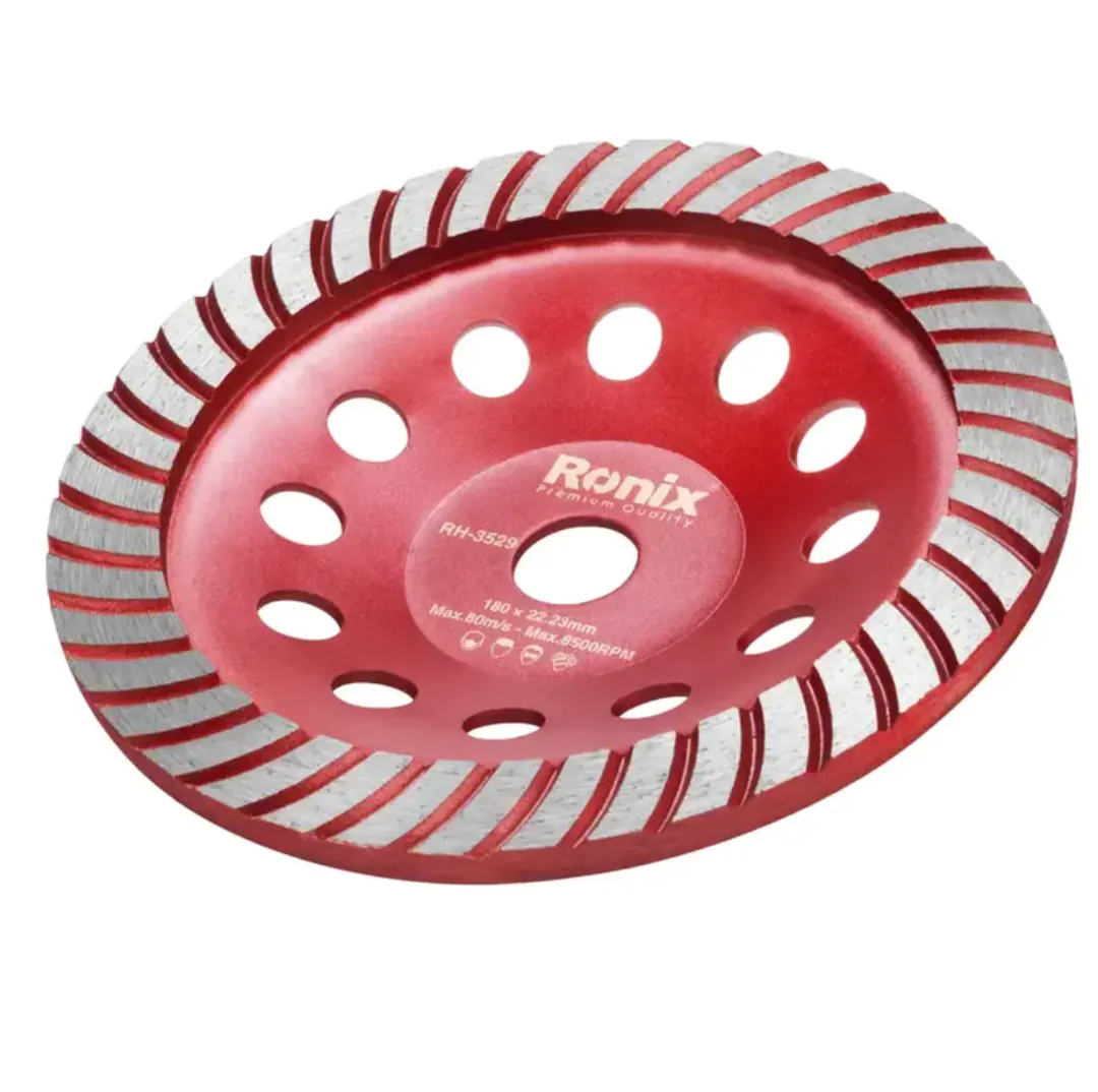Turbo Cup Disc for Angle Grinder Ronix RH-3528, 125 mm — photo 1