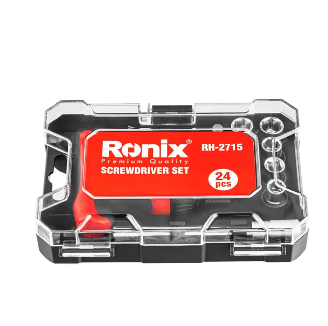 სახრახნისების და თავაკების ნაკრები Ronix RH-2715, — ფოტო 4