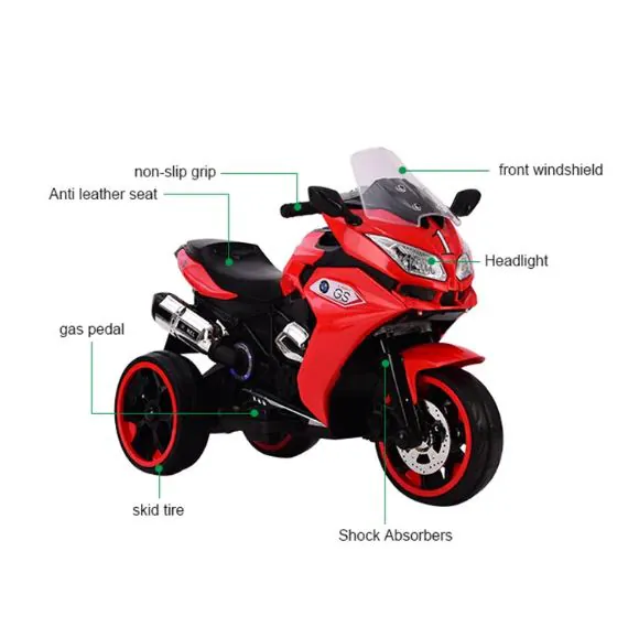 Children's Electric Motorcycle 1200RED — photo 5