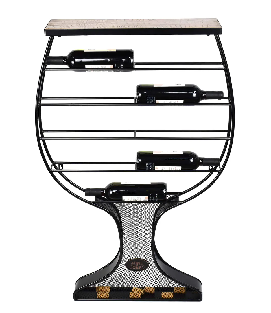 Wall-mounted wine rack in the shape of a glass – modern — photo 4