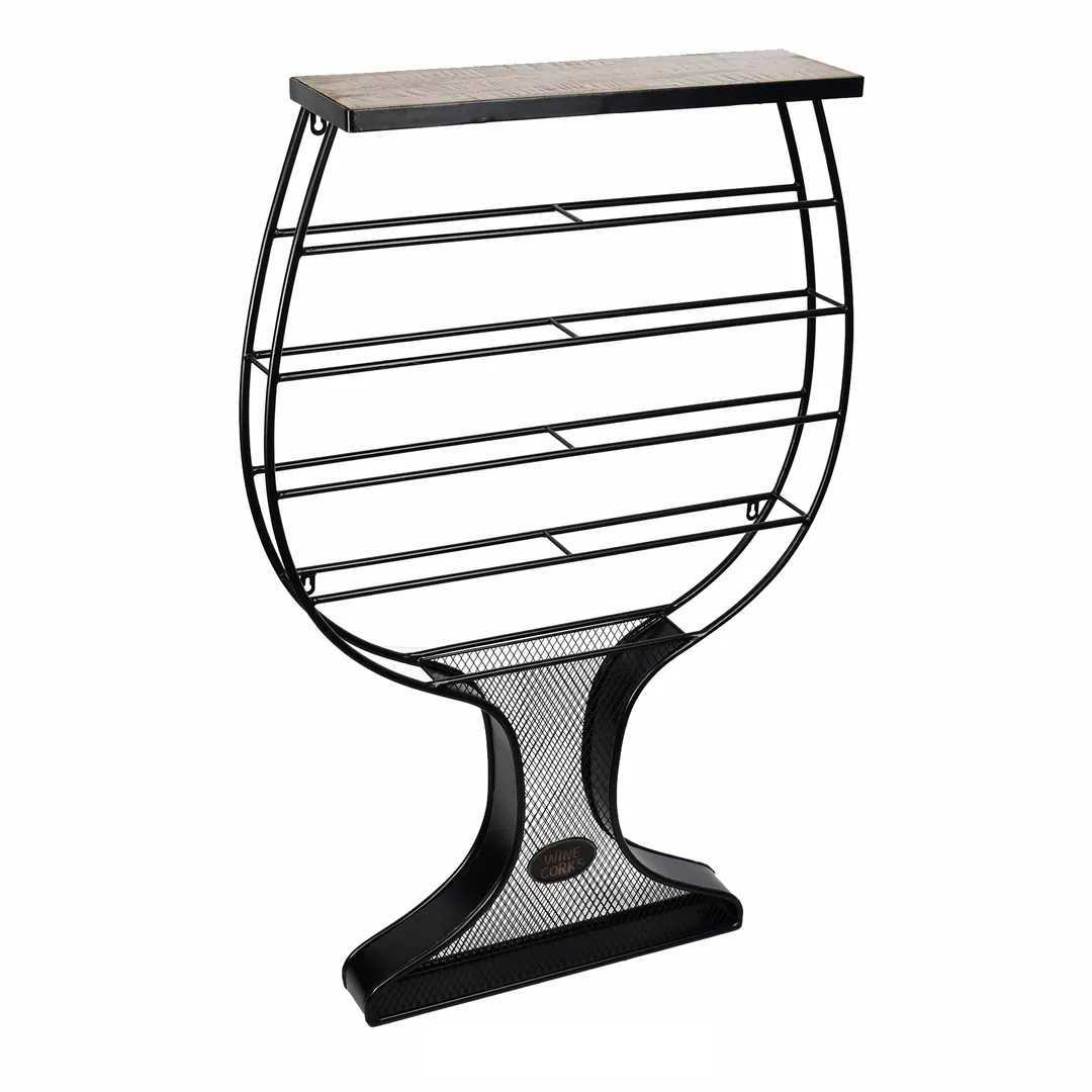 Wall-mounted wine rack in the shape of a glass – modern — photo 3