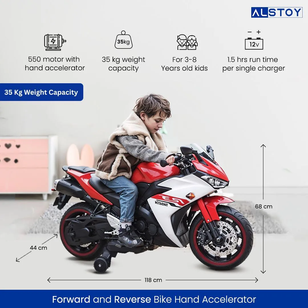 Children's Electric Motorcycle 888-RED — photo 9