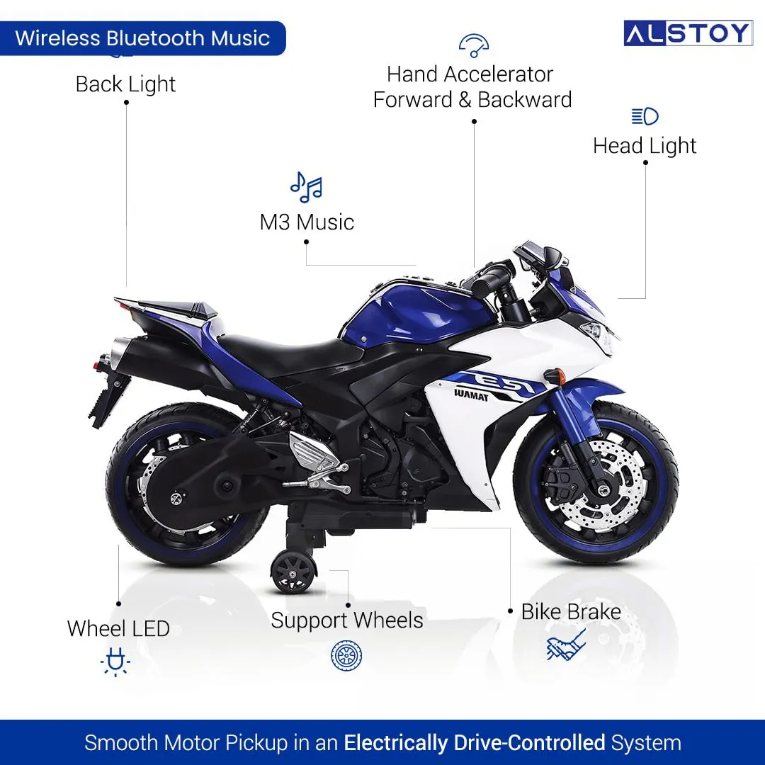 Children's Electric Motorcycle 888-BLU — photo 4