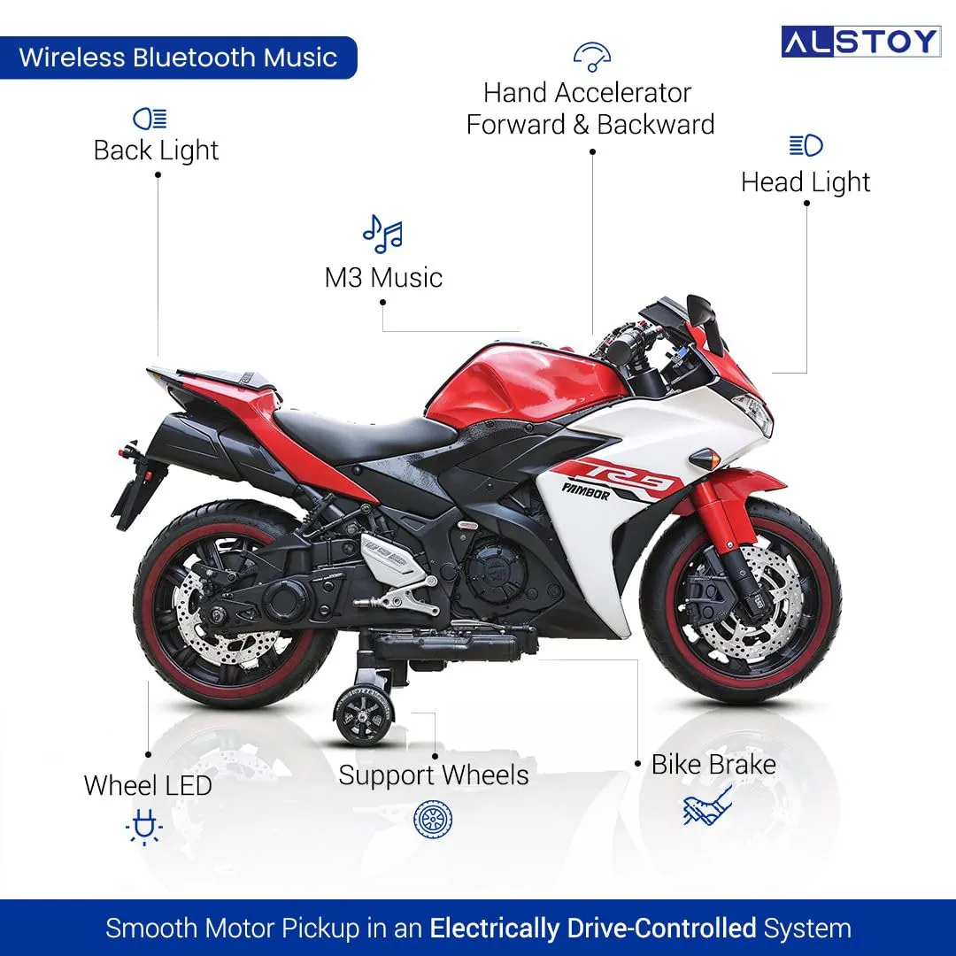 Children's Electric Motorcycle 888-RED — photo 2