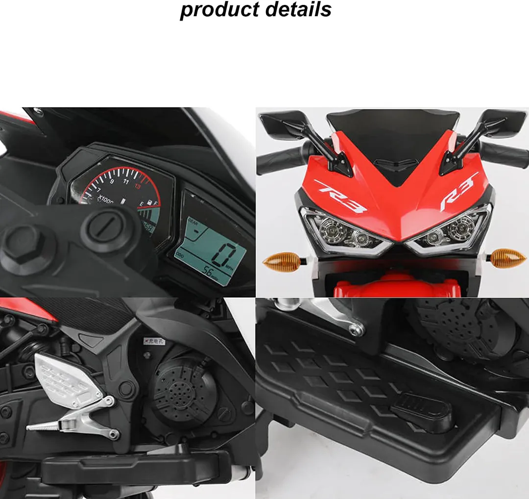 Children's Electric Motorcycle 888-RED — photo 8