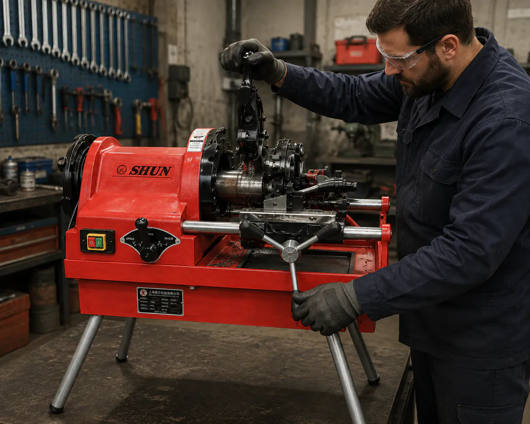 Электрический резьбонарезной станок 220V/1100W LD1377 — фото 2