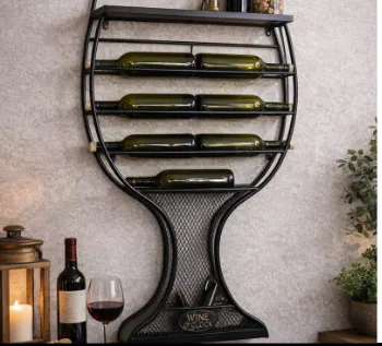 Wall-mounted wine rack in the shape of a glass – modern — photo 2