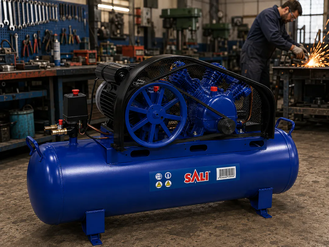 Масляный воздушный компрессор 200L 4KW 380V 600L/MIN — фото 2