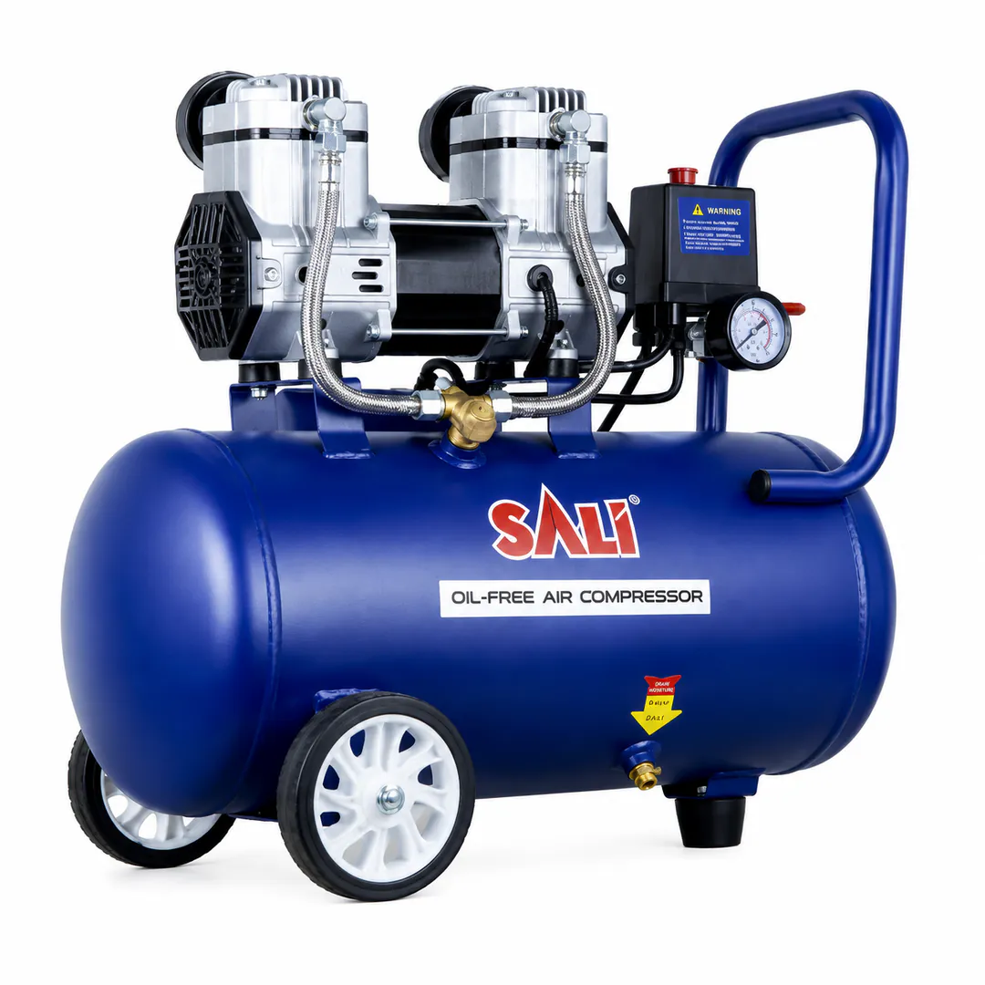 Бесшумный воздушный компрессор 30L-1100W Q010030C SALI — фото 1