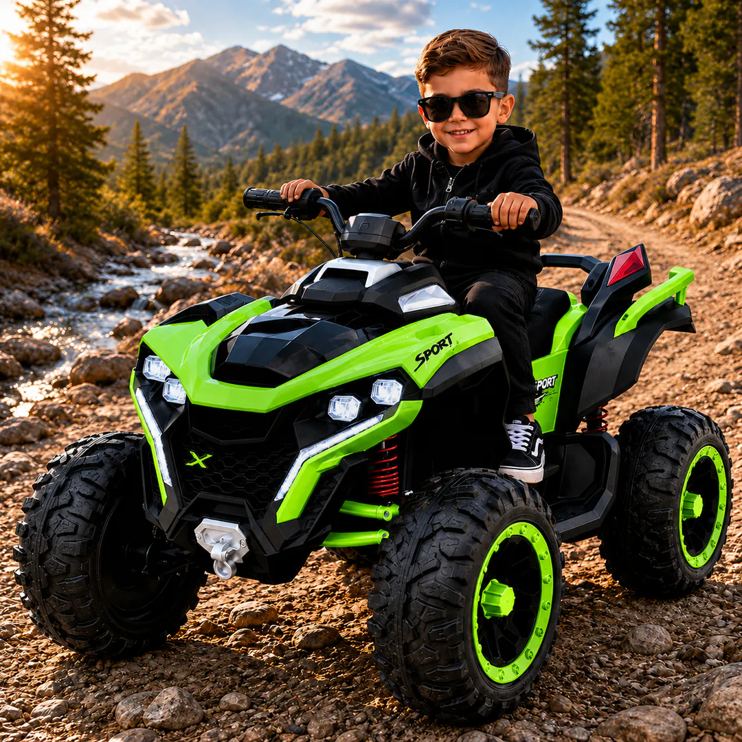 Children's electric quad OFF-ROAD JM-901-G (4×4, — photo 1