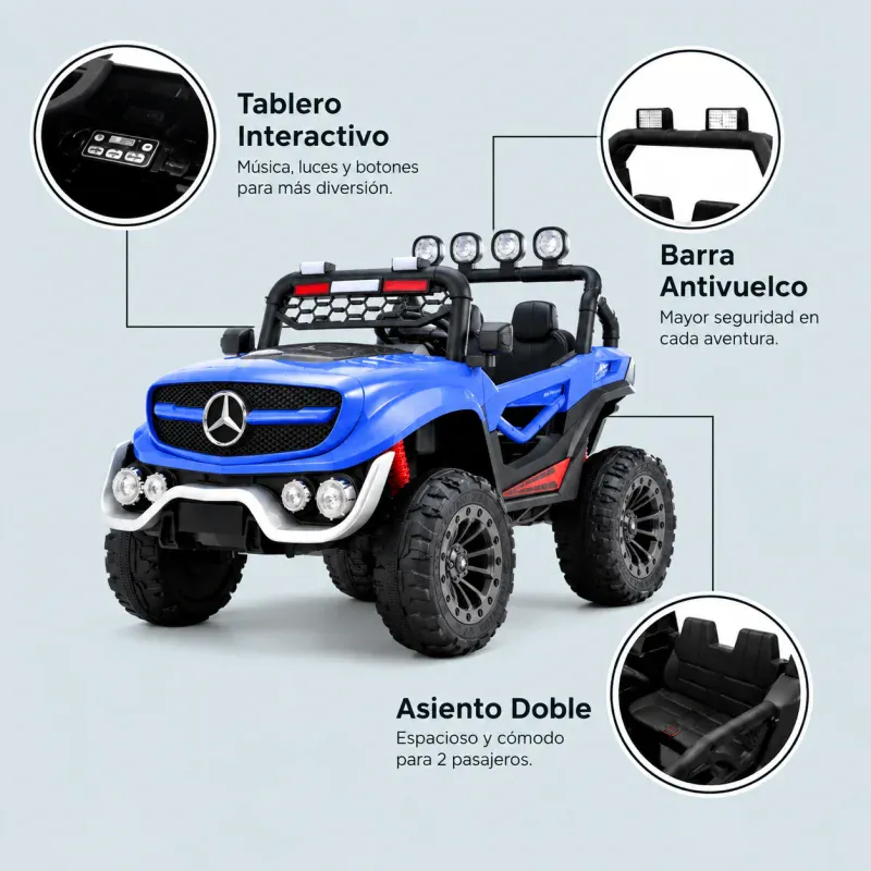 ბავშვთა ელექტრო მანქანა Mercedes-Benz PL-501(618)B — ფოტო 6
