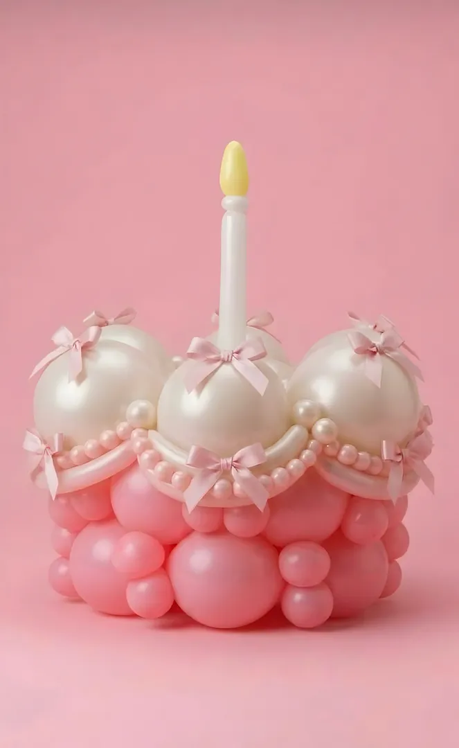 Large balloon bouquet. Large balloon cake — photo 7