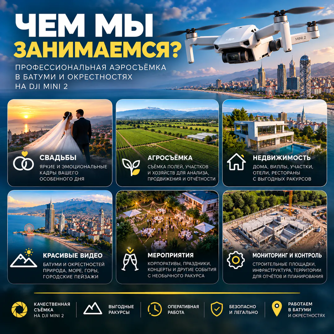 ბათუმში აეროგადაღება DJI Mini 2-ით — ფოტო 2