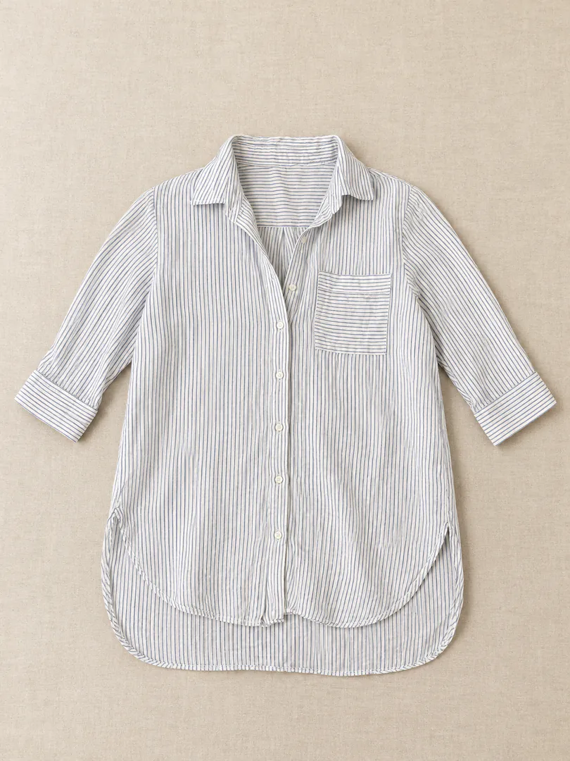 Shirt with thin stripes — photo 2
