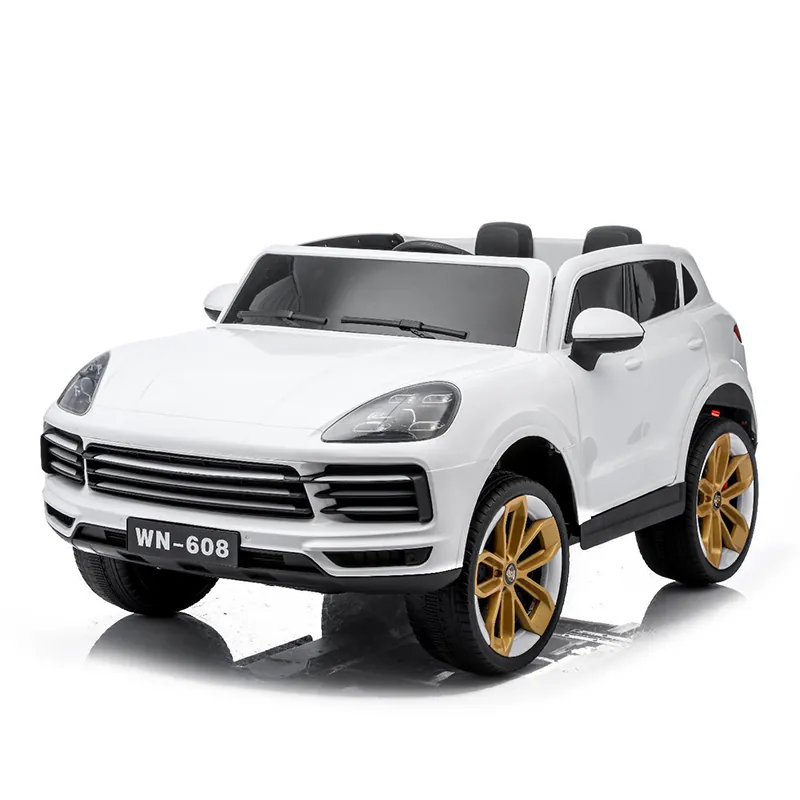 Children's electric car Porsche with leather seat — photo 1