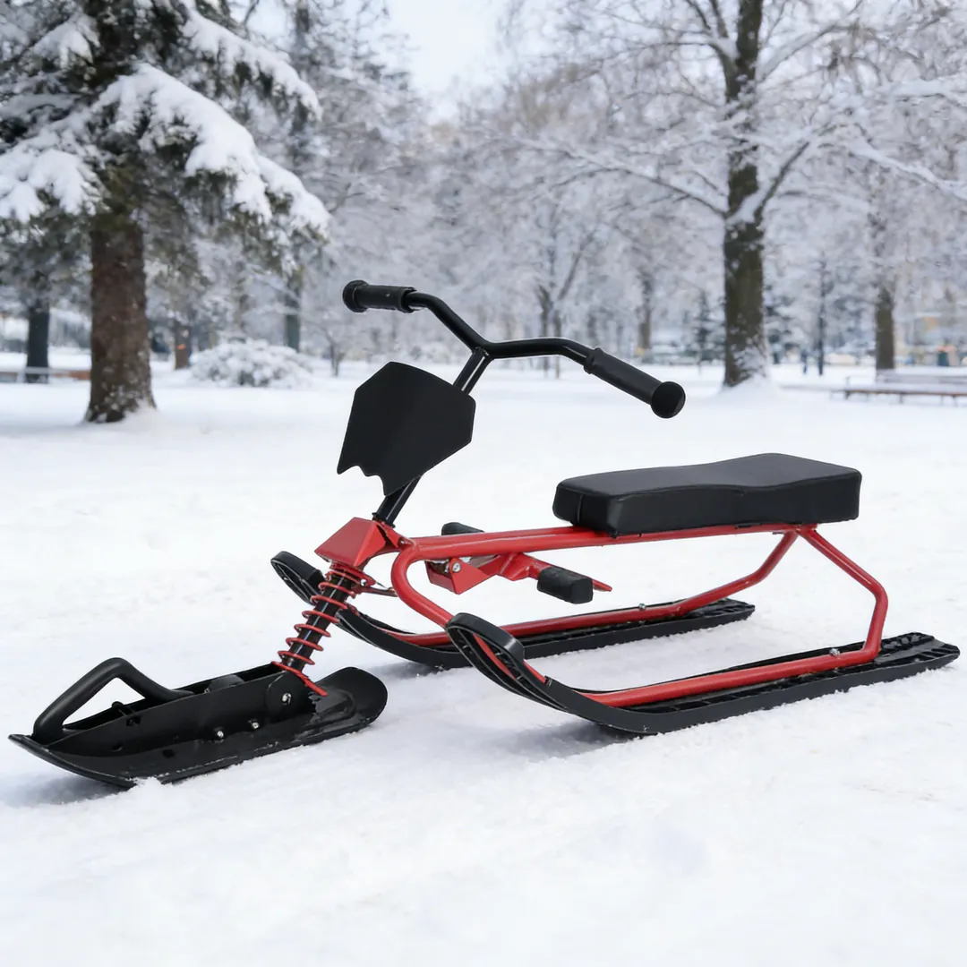 Children's Sports Snow Sled – Brake, Bumper, Rope, 80 kg Capacity GH-1899-R — photo 3