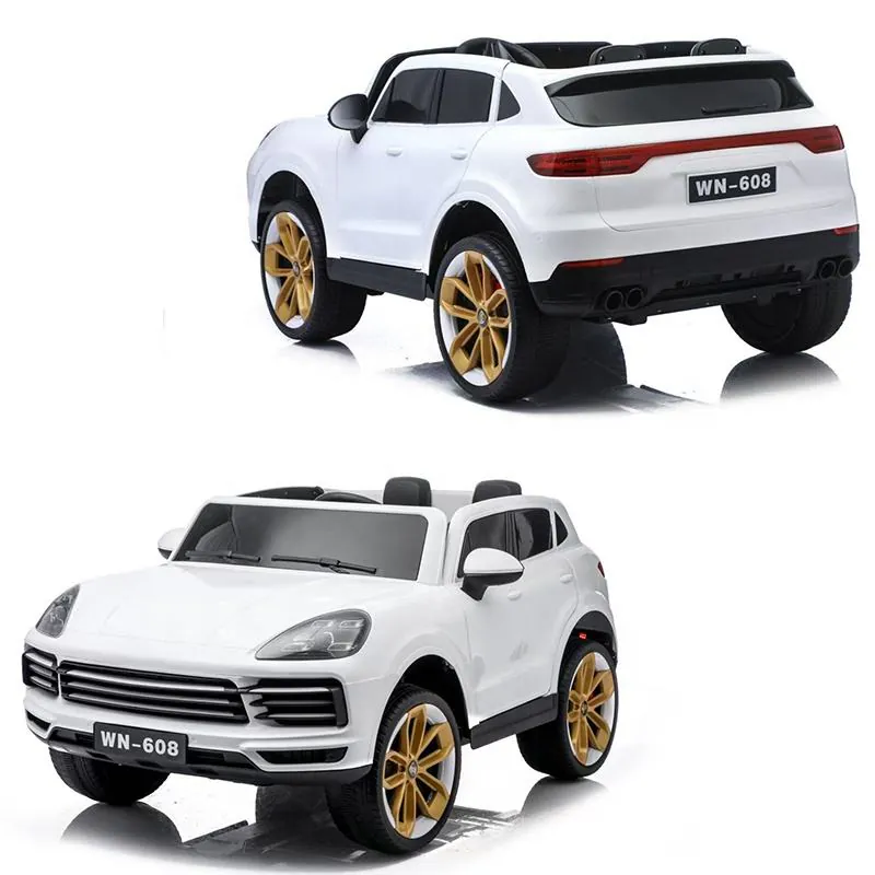 Children's electric car Porsche with leather seat — photo 2