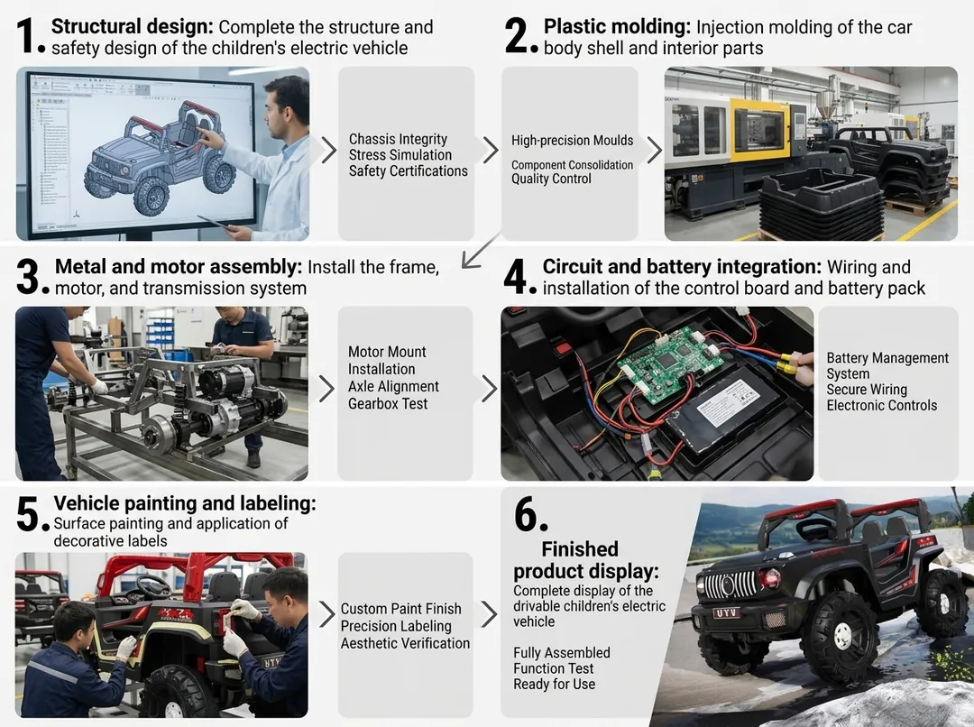 Children's Electric Car UTV MR-6181-R — photo 4