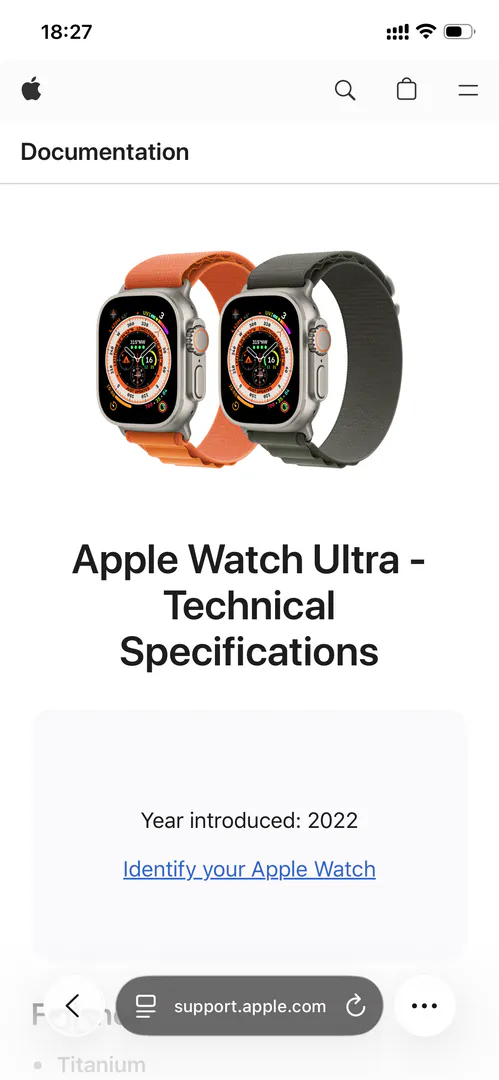 Apple Watch Ultra 1 (96% battery) — photo 4