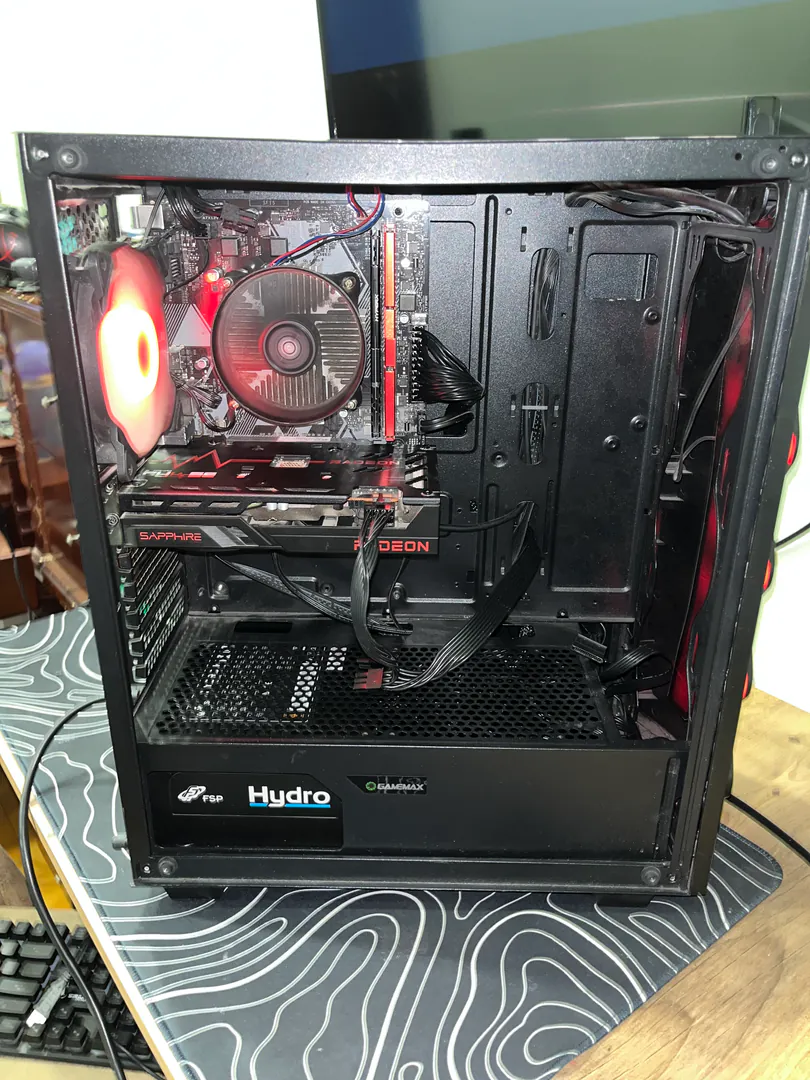 კომპიუტერი RX 6600 8GB SAPPHIRE PULSE i5 9400F 2x8 r — ფოტო 2