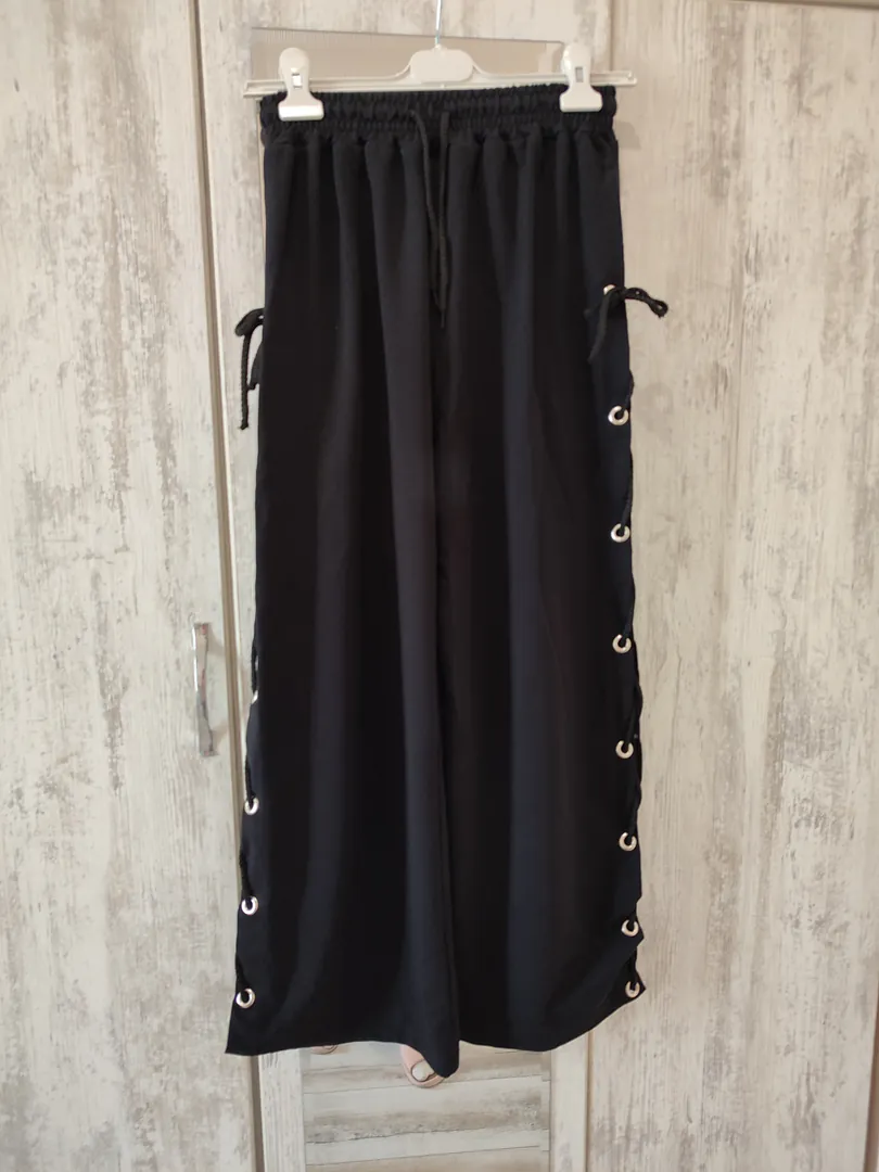Women's trousers with eyelets and drawstrings (size 46) — photo 4