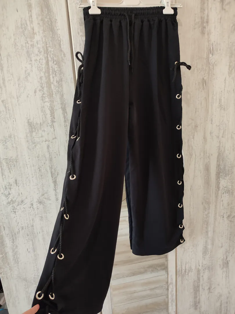 Women's trousers with eyelets and drawstrings (size 46) — photo 1