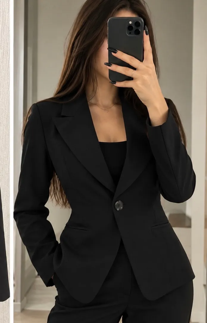 Women's black blazer — photo 1