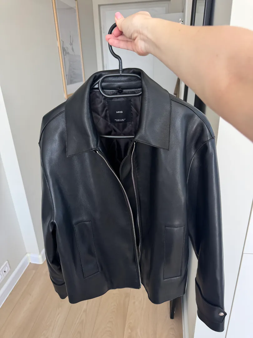 Mango eco leather jacket — photo 3