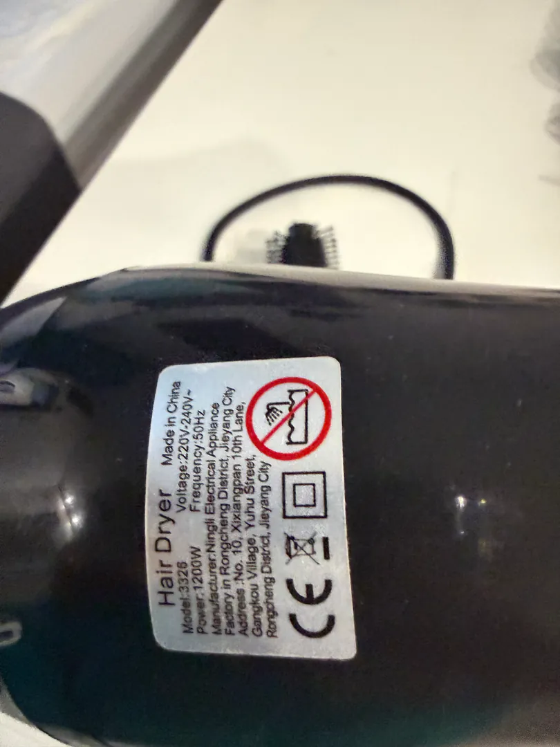 Hair dryer with nozzles and brush — photo 2