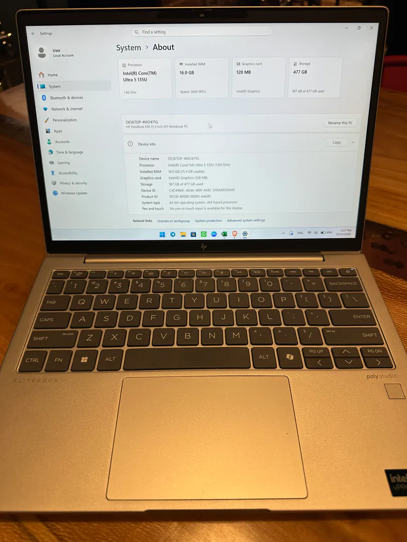 HP EliteBook 630 13.3 inch 16/512GB — photo 1