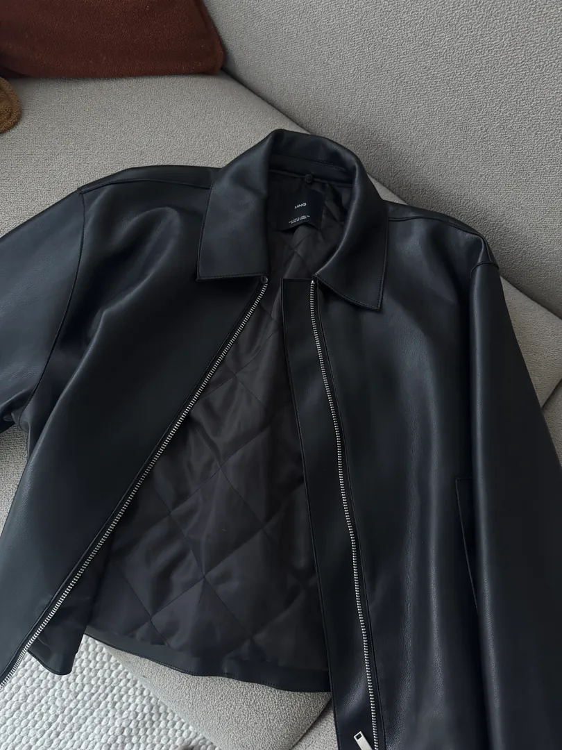 Mango eco leather jacket — photo 2