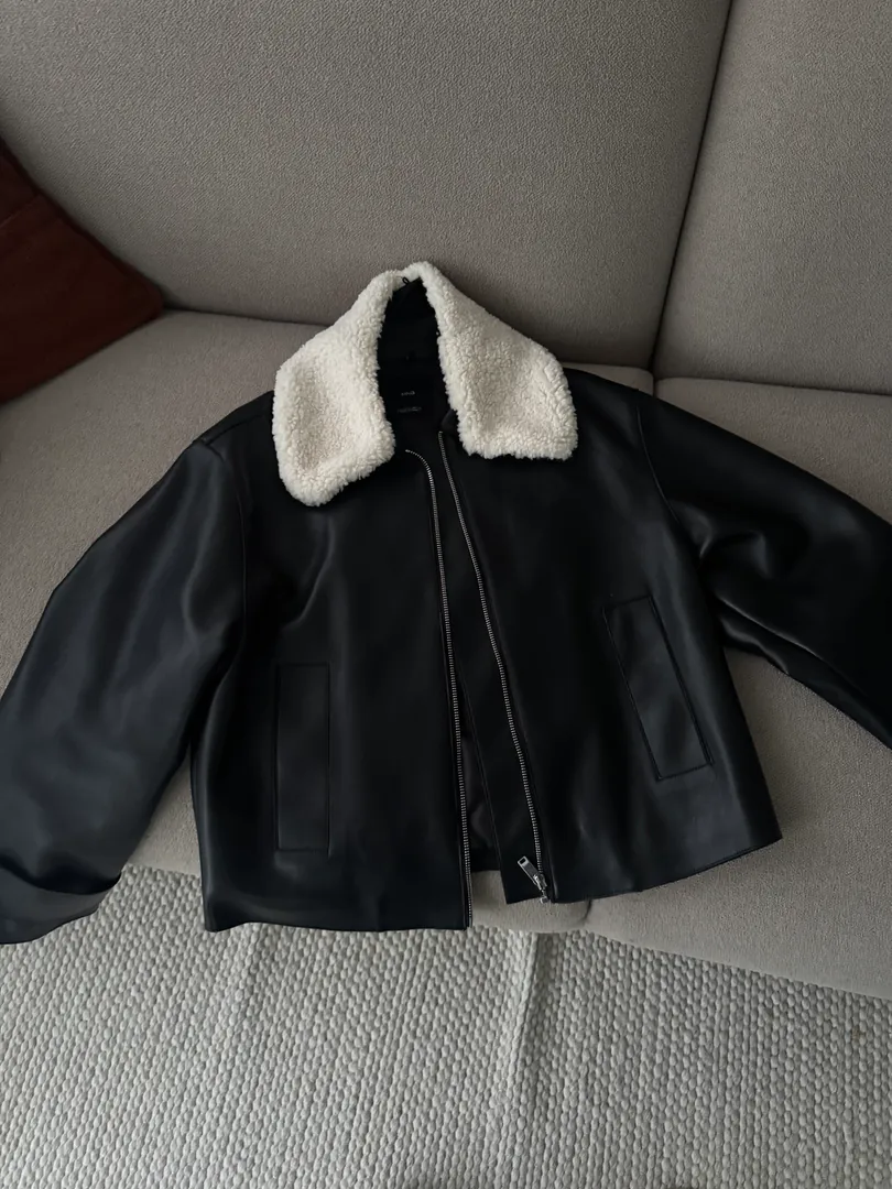 Mango eco leather jacket — photo 1