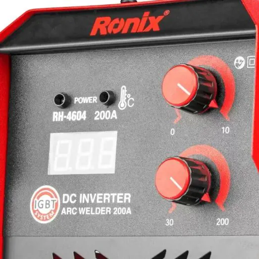 შედუღების აპარატი Ronix RH-4604, 200A, 9.5 KVA — ფოტო 5