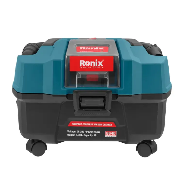 უსადენო მანქანის მტვერსასრუტი Ronix-8640 20V 150w — ფოტო 5