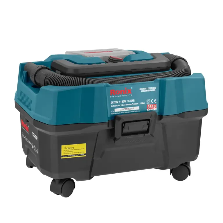 უსადენო მანქანის მტვერსასრუტი Ronix-8640 20V 150w — ფოტო 1