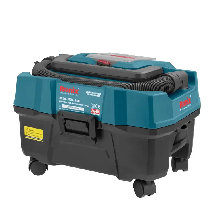 უსადენო მანქანის მტვერსასრუტი Ronix-8640 20V 150w — ფოტო 3