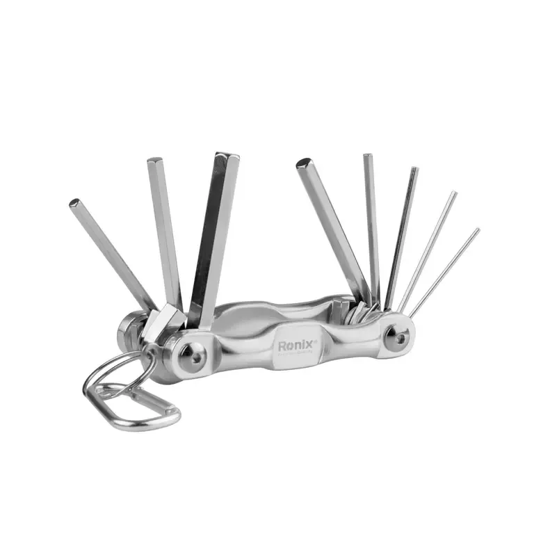 დასაკეცი ექვსკუთხა გასაღებების ნაკრები 8pcs RONIX — ფოტო 4