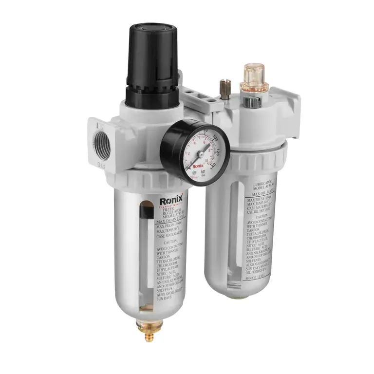 ორმაგი ჰაერის ფილტრი, რეგულატორი Ronix RH-6902, — ფოტო 2