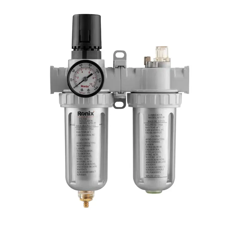ორმაგი ჰაერის ფილტრი, რეგულატორი Ronix RH-6902, — ფოტო 1