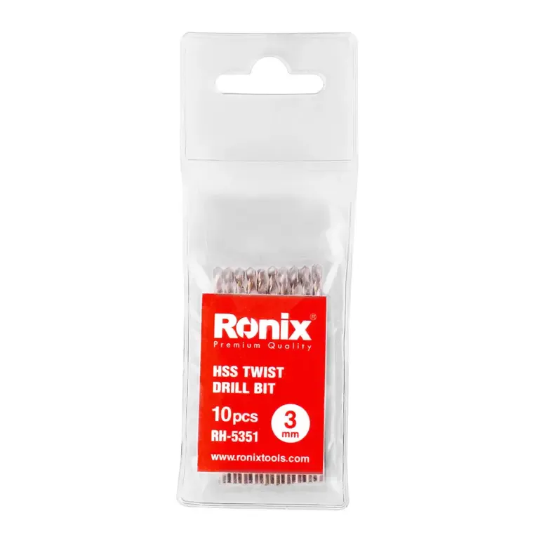 HSS მეტალის ბურღი Ronix RH-5352, 3,5 მმ — ფოტო 1